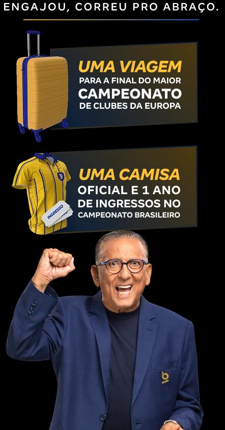 Engajou, correu pro abraço. Uma viagem para a final do maior campeonato de clubes da Europa. Uma camisa oficial e 1 ANO de ingressos no campeonato brasileiro